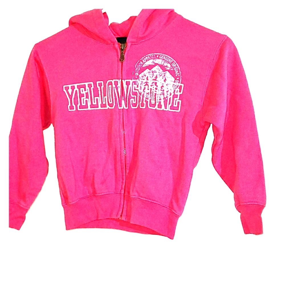 Girl's Pink Yellowstone Hoodie